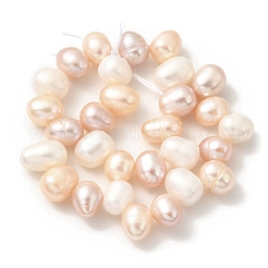 Fili di perle di perle d'acqua dolce coltivate naturali&nbsp;PEAR-A006-29B