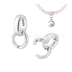 2 Stück 925 Twister-Verschlüsse aus Sterlingsilber&nbsp;FIND-PH0026-17A-P