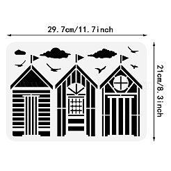 Modelli di stencil per dipingere disegni in plastica&nbsp;DIY-WH0396-0070