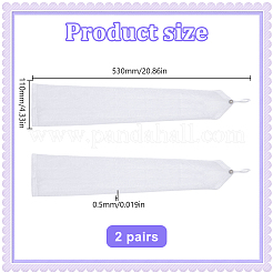 Damen Satinhandschuhe mit Hakenfinger&nbsp;AJEW-WH0455-60B