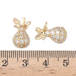 Pendentifs avec zircon cubiques à micro-pavés en laiton&nbsp;KK-L256-16G