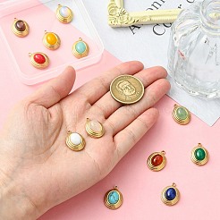 12pcs 12 Arten natürliche Edelsteinanhänger&nbsp;STAS-CJ0002-60