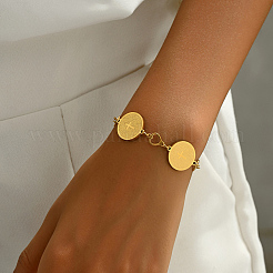 Braccialetti a maglie in acciaio inossidabile Religion 201 per donna&nbsp;ZC8360-3