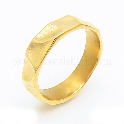 Strukturierte Fingerringe aus Edelstahl 304&nbsp;WG37848-01