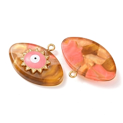 Pendentifs en résine en acier inoxydable 304&nbsp;STAS-F352-07D-05