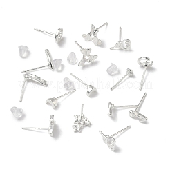 2 Paar Ohrstecker aus Legierung für Damen&nbsp;EJEW-FS0001-27C