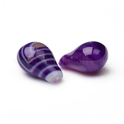 Perle di agata naturale a strisce / agata a strisce&nbsp;G-L514-002B