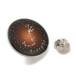 Zwölf konstellation kreative legierung abzeichen konstellation broschen&nbsp;LS-JEWB-S033-01P-H