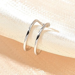 925 orecchini a polsino in argento sterling da donna&nbsp;EJEW-F360-01A-P