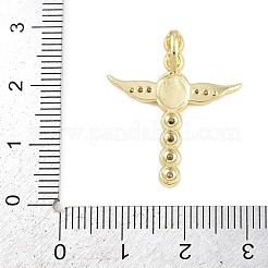 Pendentifs en laiton à micro pavé de zircones cubiques sur le thème de Pâques&nbsp;LS-KK-Z123-04G