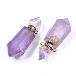 Facettierte natürliche Amethystanhänger&nbsp;G-T131-15G