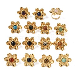 Anillos abiertos de acero inoxidable 304 para mujer&nbsp;GG-CBA7994-02G