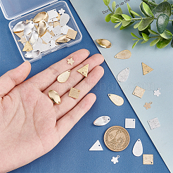 60 Stück Messing-Charms und -Anhänger in 10 Stilen&nbsp;KK-PH0004-71