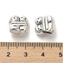 Tibetische Stil Legierung Großlochperlen&nbsp;PALLOY-K019-03E-AS