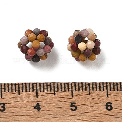 Perle intrecciate di mookaite naturale&nbsp;GG-CBA2E9C-F22-02