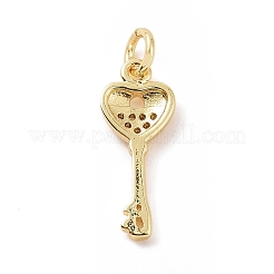 Colgante micropavé cubic zirconia de latón&nbsp;KK-C012-11G