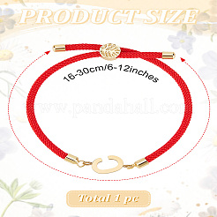 1 bracelet coulissant réglable en nylon pour femme&nbsp;BJEW-LP0001-32C-02