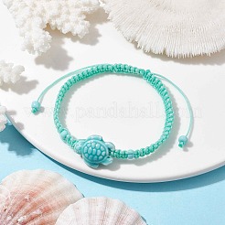 Geflochtene Perlenarmbänder aus Porzellanschildkröte&nbsp;BJEW-JB10058-03