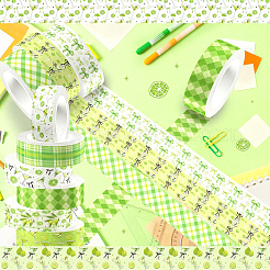 12 rotolo di nastri decorativi in carta per scrapbooking fai da te a tema cocktail e drink&nbsp;DIY-CP0013-35