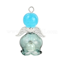 2 Stück Anhänger aus Imitations-Jadeglas in 2 Farben (Backfarbe)&nbsp;PALLOY-JF04387