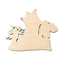 Grands pendentifs en bois imprimé simple face&nbsp;WOOD-I010-04D