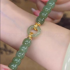 Stretch-Armbänder aus Glas mit runden Perlen für Damen&nbsp;FS-WG65AAE-01