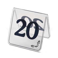 (Defekter Restposten: 1~50 fehlende Nummer) Acryl-Tischnummernschild&nbsp;AJEW-XCP0003-13