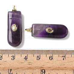 Natürlichen Amethyst Edelsteinanhänger&nbsp;G-H328-02G-A05