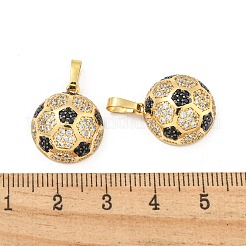 Porte micro ouvrent pendentifs zircone cubique en laiton de placage&nbsp;KK-P277-05G
