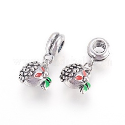 Legierung Emaille europäische baumeln Charms&nbsp;ENAM-F098-01AS