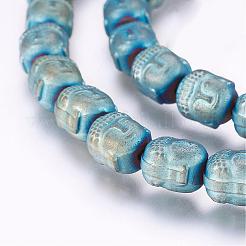 Electroplate non magnetici ematite sintetico fili di perline&nbsp;G-P277-10