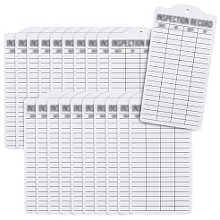 Etiquetas de registro de seguridad de inspección diaria de papel de doble cara con orificio para colgar&nbsp;DIY-WH0723-033B
