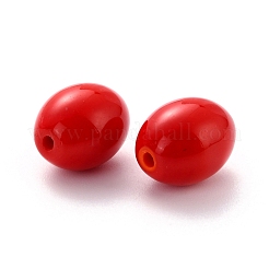 Perlas de vidrio opaco ovalado&nbsp;GLAA-C013-04B