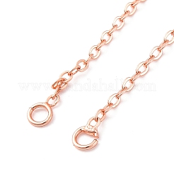 Latón cadena de cable de la toma de collar&nbsp;NJEW-D302-80RG
