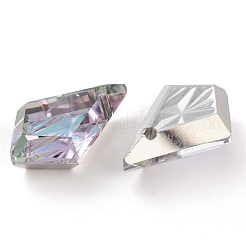 Geprägte Glas Strass Anhänger&nbsp;GLAA-J101-01B-001VL