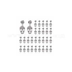 50pcs tibetische Artlegierungs-europäische baumelnde Charme&nbsp;FIND-DC0002-79