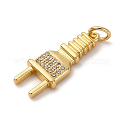 Ottone micro spianare pendenti zirconi&nbsp;KK-P308-67G