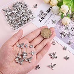 90 Stück Bienenlegierungs-Charm-Anhänger gemischter Honigbienen-Charm Antik-Legierungs-Insekten-Charm für die Schmuckherstellung&nbsp;JX209A