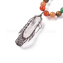 Bijoux de yoga chakra&nbsp;NJEW-L163-B01
