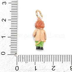 304 Edelstahl-Emaille-Anhänger&nbsp;STAS-F358-01G-01