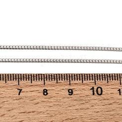 12 Stück 1.5 mm flache Halskette aus Edelstahl 304 für Damen und Herren&nbsp;NJEW-H093-14P
