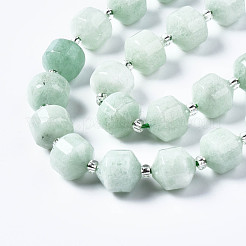 Hilos de abalorios de jade blanco natural&nbsp;G-T132-048C