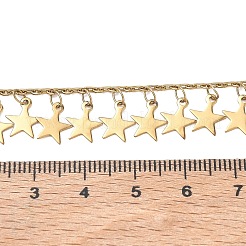 Sternquasten-Halsketten aus Edelstahl 304 für Damen&nbsp;NJEW-D328-04G