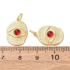 Pendentifs en laiton texturé et résine&nbsp;KK-A304-19G