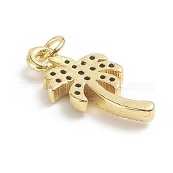 Pendentifs avec zircon cubiques à micro-pavés en laiton&nbsp;ZIRC-G165-01G