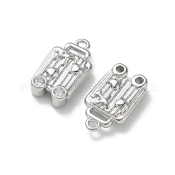 Pendenti in zirconi cubici trasparenti in micro pavè di ottone&nbsp;KK-P355-25P