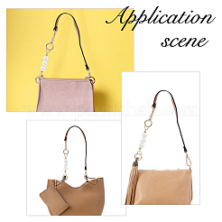 Taschenriemen aus Kunstleder und Verlängerung aus Kunstperlenperlen aus Kunststoff&nbsp;FIND-WH0126-373C