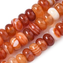 Cuentas de ágata roja natural hebras&nbsp;G-H295-C03-20