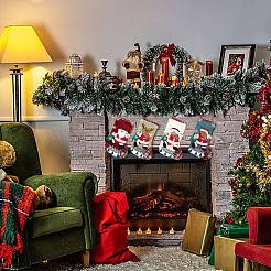 4 stücke tuch weihnachtsstrümpfe sets&nbsp;JX066A