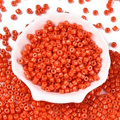 Perles de rocaille en verre de peinture de cuisson opaque&nbsp;SEED-T008-02J